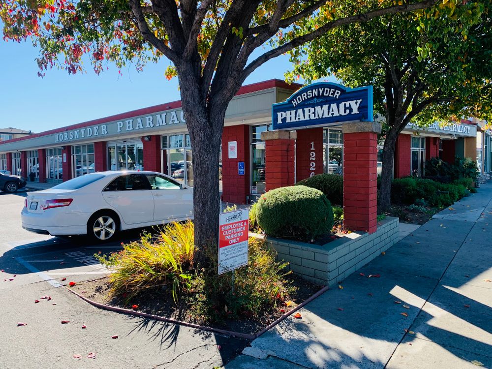 Horsnyder Pharmacy storefront on Soquel Avenue